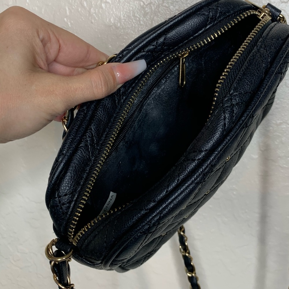 Black Studded Crossbody